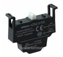 Pushbutton / Switch / Pilot Lamp, A22N Contact blocks, SPST-NO + SPST-NC, push-in terminal