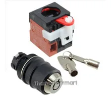 SWITCH KEYLCK 2POS DPST 10A 110V
