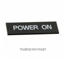 Pushbutton / Switch / Pilot Lamp, LEGEND PLATE STD "POWER ON" A22