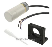 Proximity sensor, capacitive, 34mm dia, unshielded, 25mm, DC, 3-wire, PNP-NO, 2m cable