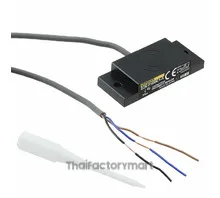 Proximity sensor, capacitive, flat, unshielded, 10 mm, DC, 3-wire, NPN-NO, 2 m cable