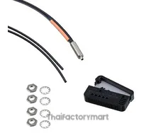 Fibre optic sensor. diffuse. M6 head. co-axial type. high flex R4 fibre. 2m cable