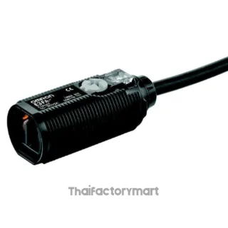 Omron E3FA-DP14-F2 2M Diffuse Photoelectric Sensor, M18 Cylindrical, PNP, Alternate Wiring, 100 mm Range, 2 m Cable
