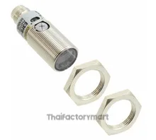 Photoelectric Sensor, BRASS M18,TRANS,2M,AX,NPN,CONN
