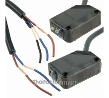 Omron Through Beam (Emitter and Receiver) Photoelectric Sensor 60 m Detection Range PNP IP67 Block Style E3Z-LT81 2M