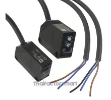 E3Z-T61 2M, Photoelectric sensor, rectangular housing, infrared LED, through-beam, 15 m, NPN, Light-ON/Dark-ON, 2 m cable