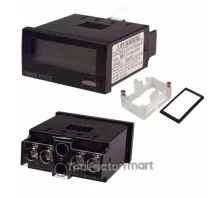 Total counter, 1/32DIN (48 x 24 mm), self-powered, LCD, 8-digit, 30cps/1kcps, VDC input, black case