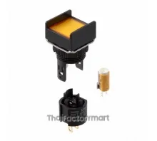 PILOT LIGHT 5V LED SQUARE YELLOW