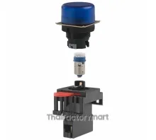 PILOT LIGHT 24V LED ROUND BLUE