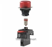 PILOT LIGHT 24V LED ROUND RED
