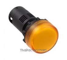 INDICATOR FLAT YELLOW 24V LED