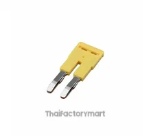 Connector / Cable / Accessory, Cross bar for terminal blocks 2.5 mm? screw models, 2 poles, Yellow color
