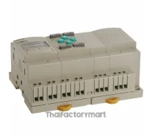 Programmable relay, 100-240 VAC supply, 12x 100-240 VAC inputs, 8x relay outputs 5 A, RTC, LCD display
