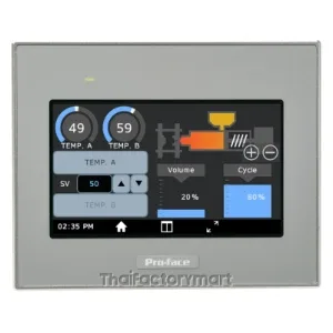PFXST6200WADE (GP-Pro EX) : จอทัชสกรีน HMI 4.3" RS-232C/422/485, USB 2.0, 24VCD - Proface - Touch Screen