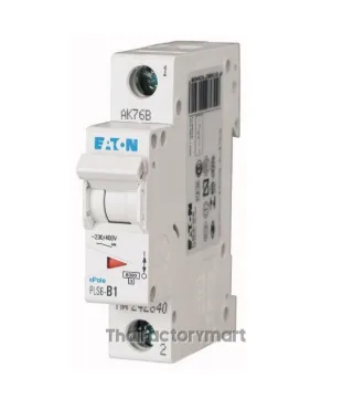 EATON PLS6-C2/1, Miniature Circuit Breaker PLS6, 1 Pole, 2A