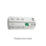 APC อุปกรณ์รางปลั๊กกันไฟกระชาก รุ่น PMS63U-TH Performance SurgeArrest 6 Outlet 3 Meter Cord with 5V, 2.4A 2 Port USB Charger 230V (เต้าเสียบ 6 ช่อง สายไฟยาว 3 เมตร USB 2 พอร์ต) รูปที่ 1