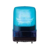 LFH-24-B100mm outdoor rated LED signal light, DC24V, 110 fpm, triple-flash pattern, blue