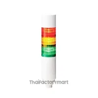 LR6-302WCBW-RYG60mm 8-pin M12 Connector, Direct mount through 30mm mounting hole or pole mount with 1/2 NPT,IP69K conformity when mounting with 1/2 NPT pipe, DC24V, Off-white body