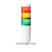 LR6-302WCNW-RYG60mm 8-pin M12 Connector, Direct mount through 30mm mounting hole or pole mount with 1/2 NPT,IP69K conformity when mounting with 1/2 NPT pipe, DC24V, Off-white body
