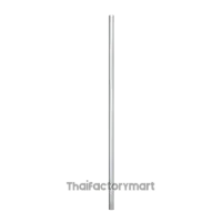 POLE-800A21+O010922mm dia, 800mm aluminum pole - no threads, silver