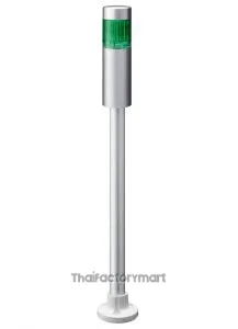 LR LED Pre-Configured Beacon Tower, 1 Light Elements, Green, 24 V dc