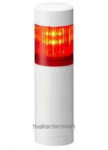 LR LED Pre-Configured Beacon Tower, 1 Light Elements, Red, 24 V dc