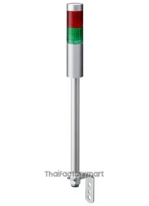 LR LED Pre-Configured Beacon Tower, 2 Light Elements, Green, Red, 24 V dc