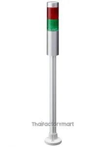 LR LED Pre-Configured Beacon Tower, 2 Light Elements, Green, Red, 24 V dc
