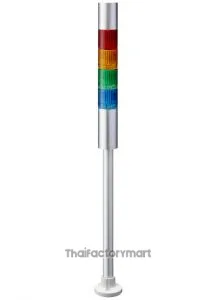 LR LED Pre-Configured Beacon Tower With Buzzer, 4 Light Elements, 24 V dc