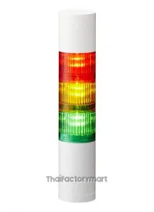 LR5-301WJBW-RYG50mm 3-tier, UL CE IP65 DC 12V, Direct Mount with Cable, Flashing/Buzzer, Off-white