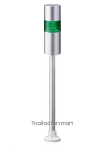 LR LED Pre-Configured Beacon Tower With Buzzer, 1 Light Elements, Green, 24 V dc