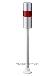 LR LED Pre-Configured Beacon Tower With Buzzer, 1 Light Elements, Red, 24 V dc