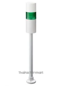 LR LED Pre-Configured Beacon Tower With Buzzer, 1 Light Elements, Green, 24 V dc