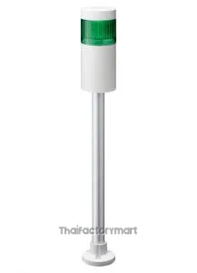 LR LED Pre-Configured Beacon Tower, 1 Light Elements, Green, 24 V dc