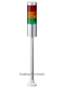 LR LED Pre-Configured Beacon Tower, 3 Light Elements, Red/Yellow/Green, 24 V dc
