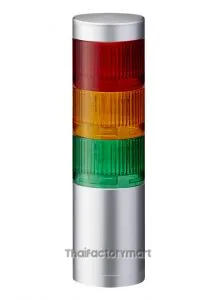 LR LED Pre-Configured Beacon Tower, 3 Light Elements, Red/Yellow/Green, 24 V dc
