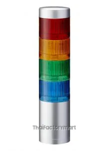 LR LED Pre-Configured Beacon Tower, 4 Light Elements, 24 V dc