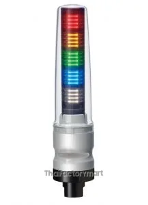 Tower Light, Ø70mm, Buzzer Silver, 24VDC, RYGBC,