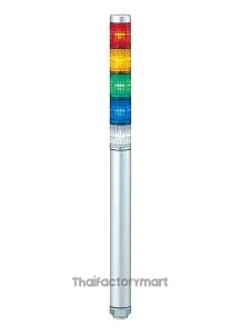 MP LED Beacon Tower, 5 Light Elements, Red/Green/Amber/Blue/Clear, 24 V ac/dc