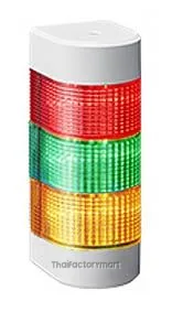 Tower Light, Wall Mount, R/G/Y, 24VDC, 80mm,