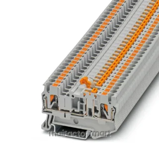 Phoenix Contact PT 2,5-MT Knife-disconnect terminal block (3210156), 2.5 mm², 20 A, 400 V, Push-in connection, Gray