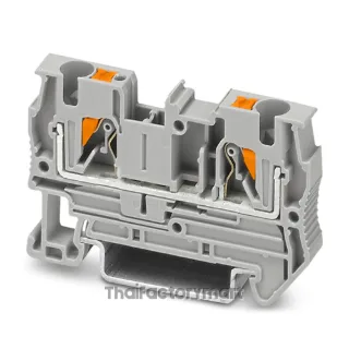 Phoenix Contact PT 4 Feed-through terminal block (3211757), 4 mm², 32 A, 800 V, Push-in connection, Gray