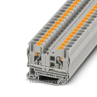 Phoenix Contact PT 6 Feed-through terminal block (3211813), 6 mm², 41 A, 1000 V, Push-in connection, Gray