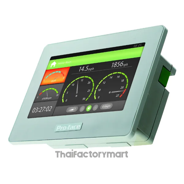 PFXGP4115T3D ; Display type. TFT Color LCD ; Display size. 4.3" Wide ; Resolution. 480 x 272 pixels ; Effective display area. W95 x H53.9 mm [W3.74 x H2.12 in.]. รูปที่ 6