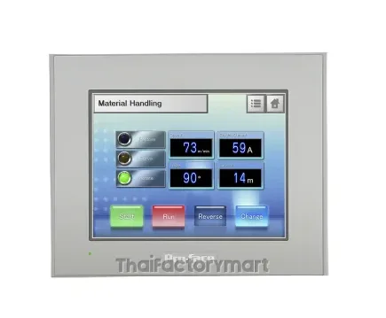 5.7-inch TFT, 65,536 colors, QVGA 320 x 240 pixels, Analog Touch Panel, Ethernet I/F, COM x 2, USB A/mini-B I/F x 1 each, Secondary Back-up Battery, DC24V, Coated Model รูปที่ 4
