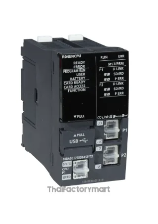 Mitsubishi MELSEC iQ-R R04ENCPU PLC CPU Module, 40K Steps, Ethernet and CC-Link IE