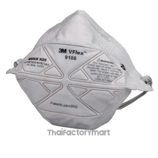 3M 9105 Vflex™ หน้ากากป้องกันฝุ่น ละออง มาตรฐาน N95 3M Vflex™ Particulate Respirator, N95, 9105, Medium