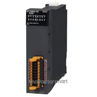 Mitsubishi RY10R2-TS, iQ-R; Relay output module, 16 point 24VDC/240VAC, 2A, Spring clamp