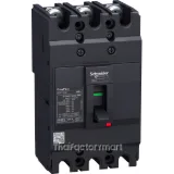 circuit breaker, EasyPact EZC100B, TMD, 25A, 3 poles 3d photo 2