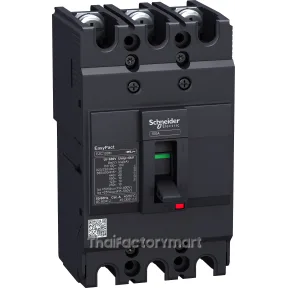 circuit breaker, EasyPact EZC100B, TMD, 25A, 3 poles 3d photo 2
